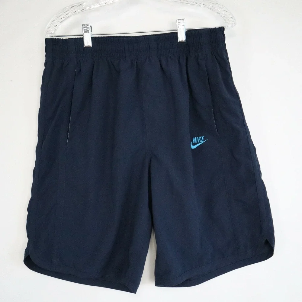 Nike Shorts Mens Large‎ Sportswear Activewear Gym Training Athletic Dark Blue